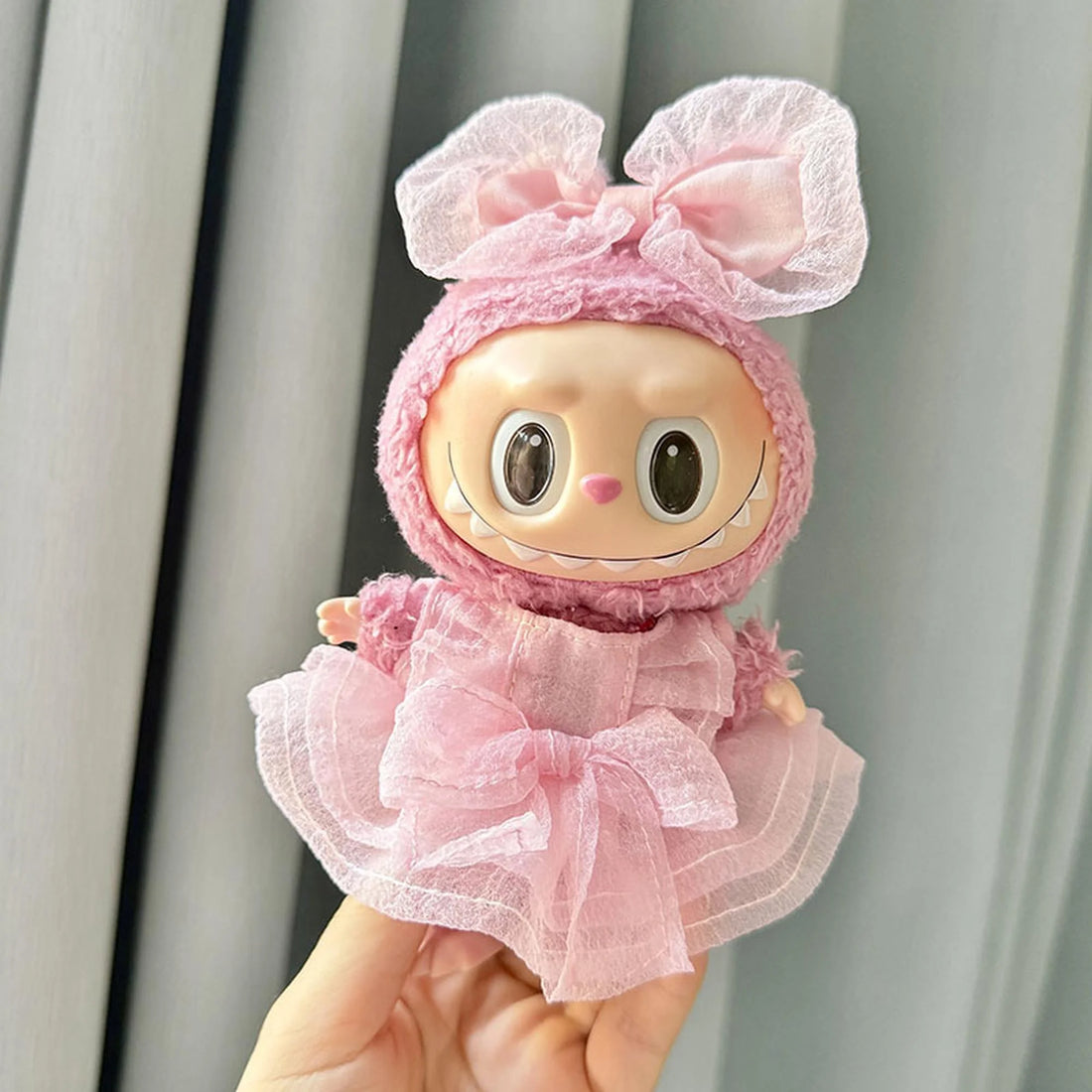 Labubu Clothes Labubu 2024 Fashionable Pink Tulle Dress