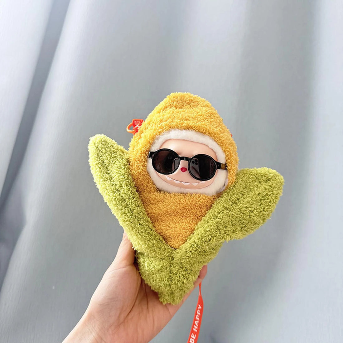 Labubu Clothes Labubu All-Black Sunglasses + Corn Doll Clothes Bag (Doll Not Included)