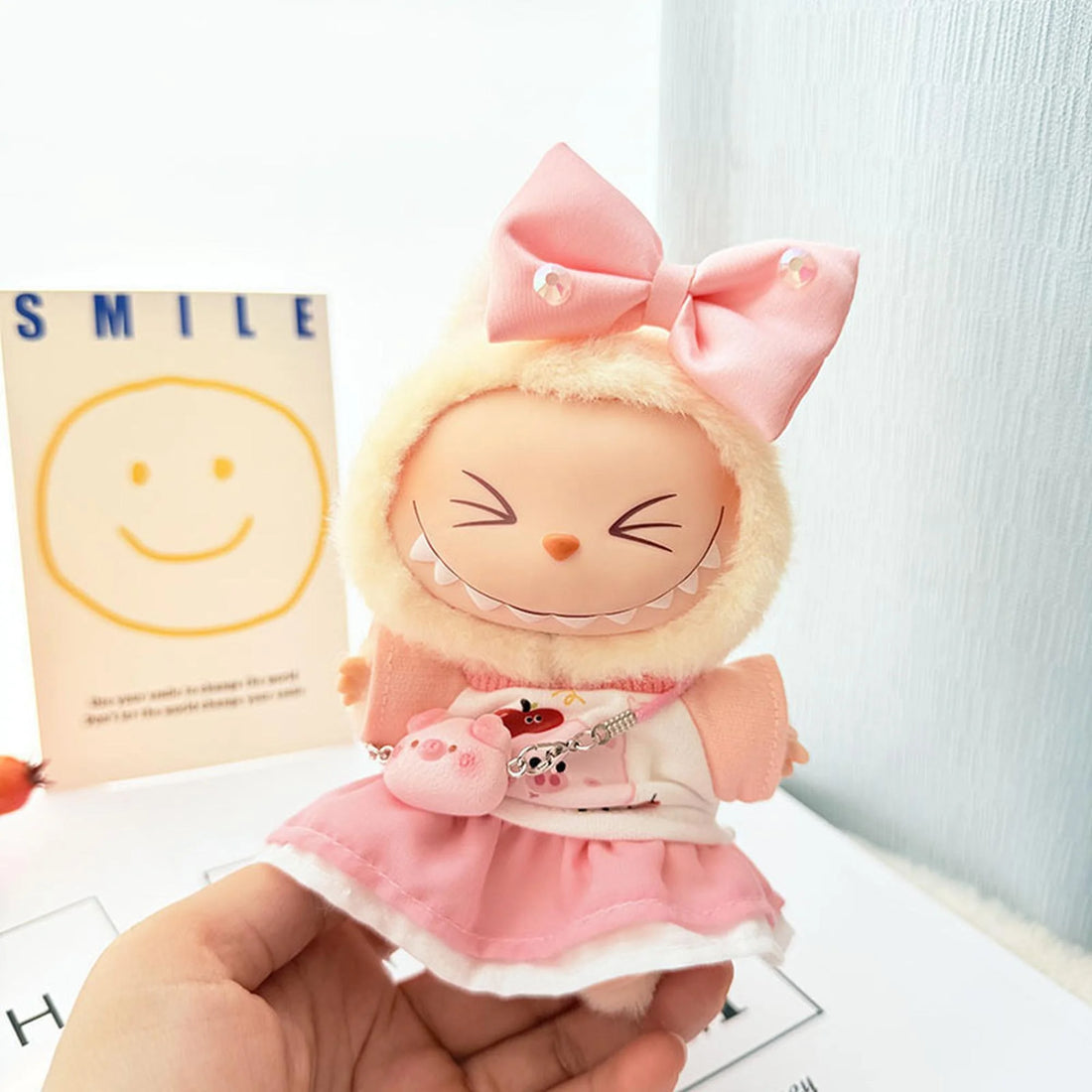 Labubu Clothes Labubu Apple Pig Pendant Skirt Four-Piece Set