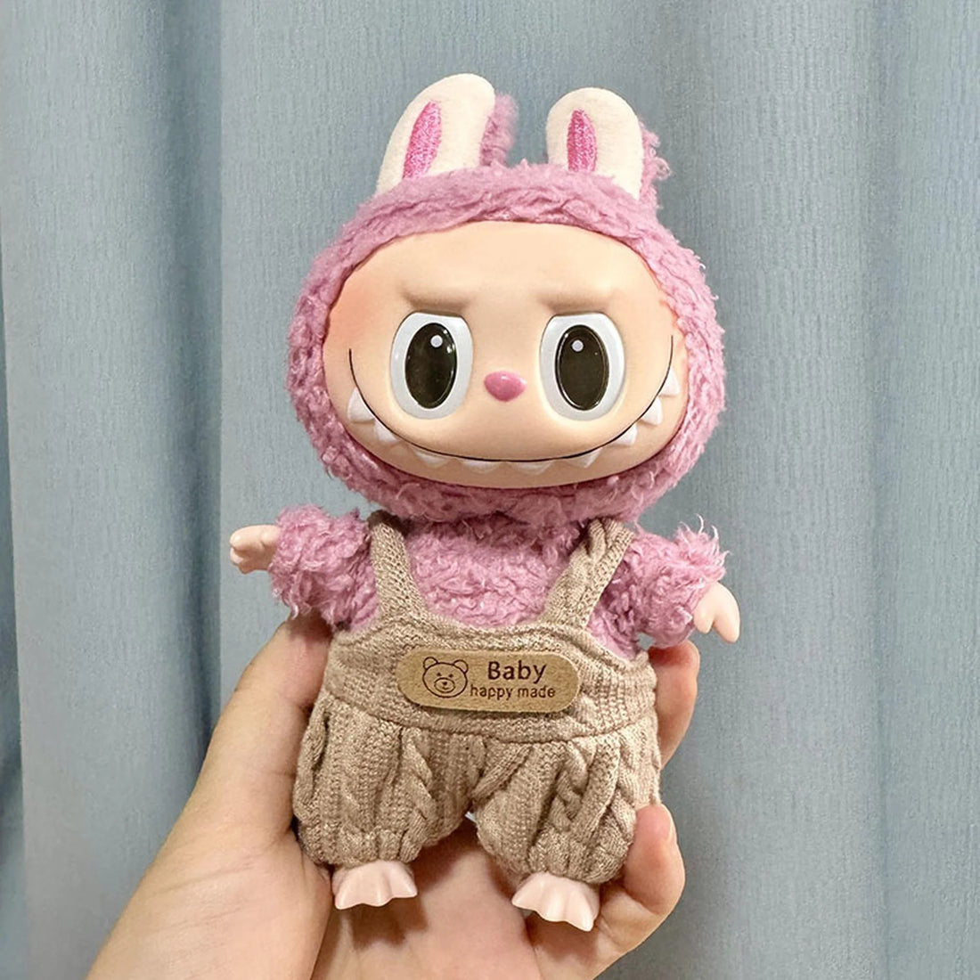 Labubu Clothes Labubu Brown Bubble Bear Overalls