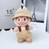 Labubu Clothes Labubu Brown Pocket Suspenders Overalls Set