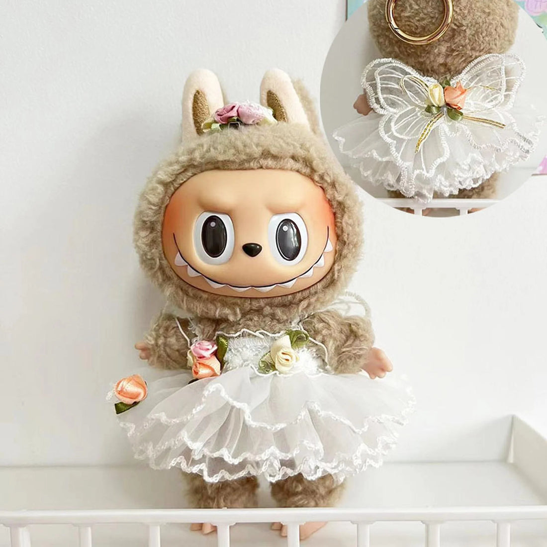 Labubu Clothes Labubu Floral Headpiece Bridal