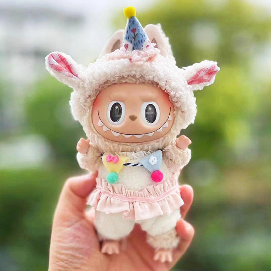 Labubu Clothes Labubu Fluffy Cake Hat Accessory