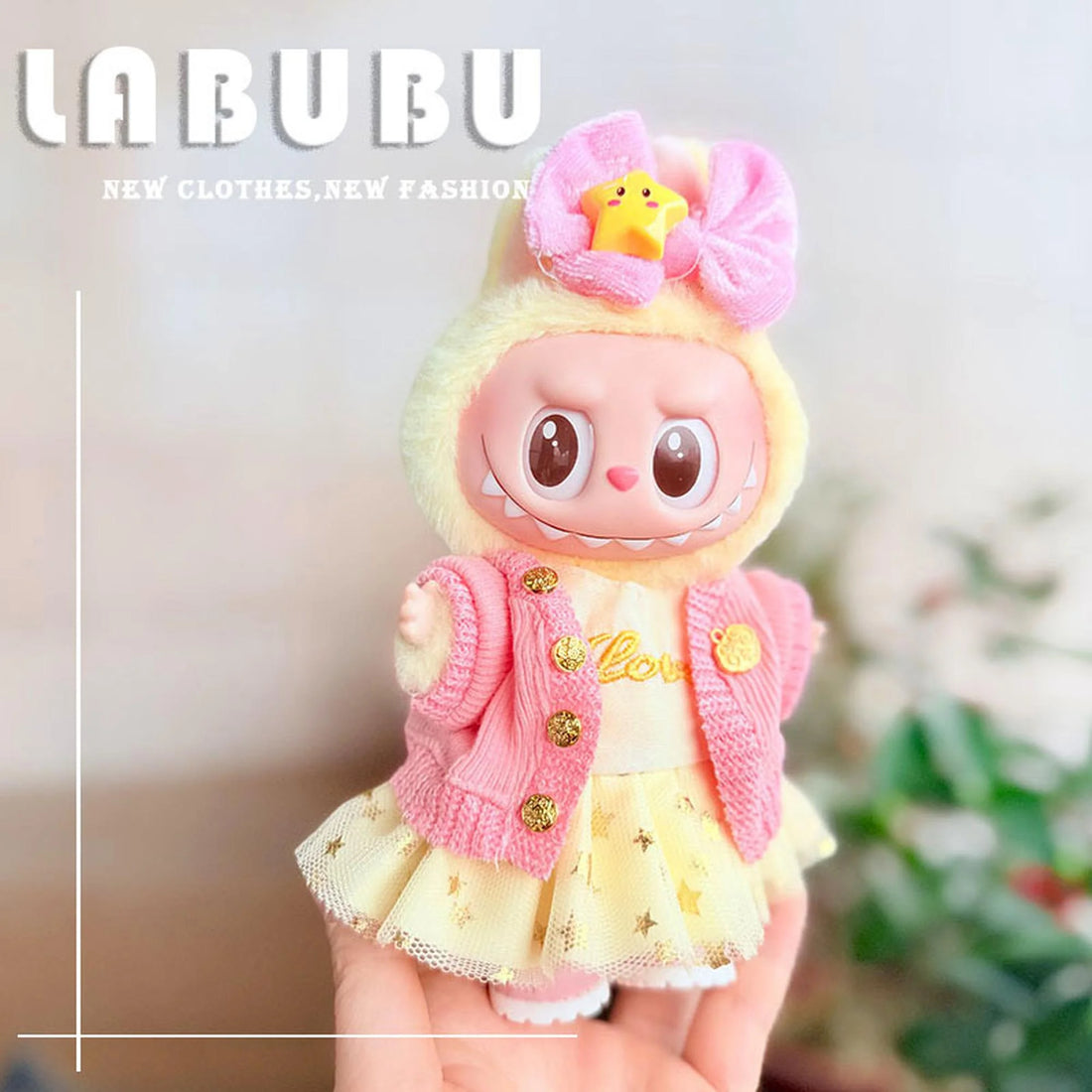 Labubu Clothes Labubu Golden Powder Joy Trio Set