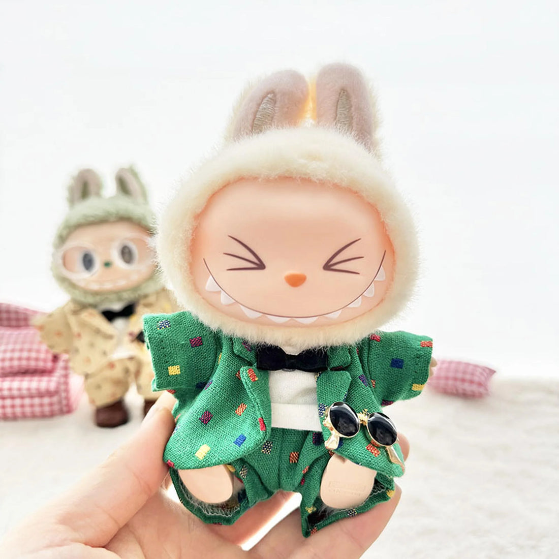 Labubu Clothes Labubu Green Trend Suit Four-Piece Set