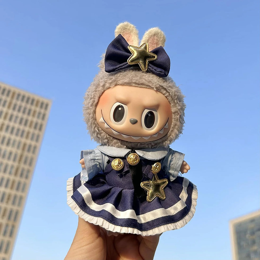Labubu Clothes Labubu Keychain Star Bunny Officer