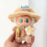 Labubu Clothes Labubu Khaki Button Knit Sweater + Floral Print + Luck Hat + Yellow Water Bottle