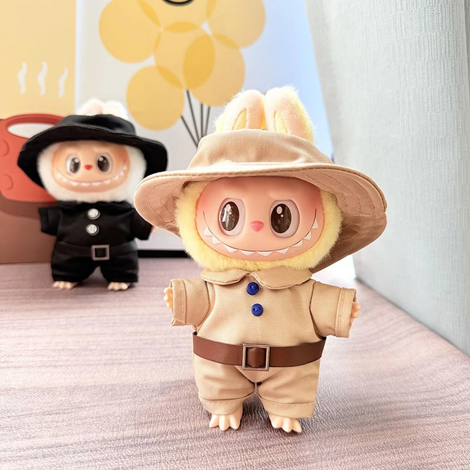 Labubu Clothes Labubu Khaki Thai Police Uniform