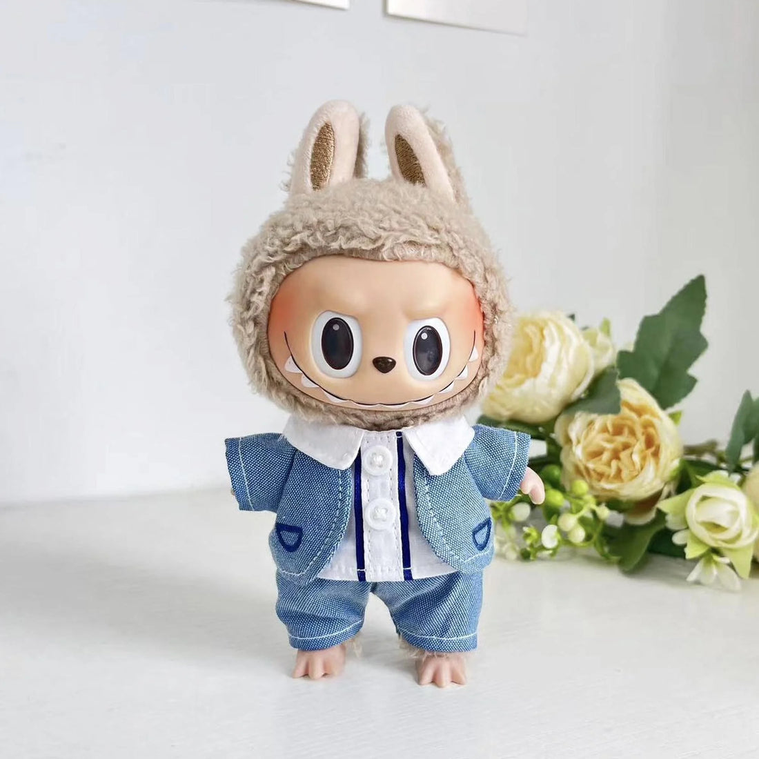 Labubu Clothes Labubu Light Blue Suit Tuxedo