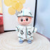 Labubu Clothes Labubu Panda Eye Mask Pajama Set + Blue Shark Shoes