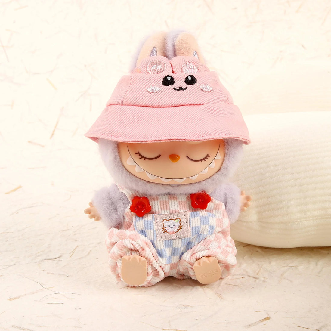 labubu-clothes-pink-and-white-checkered-romper-pink-bunny-hat
