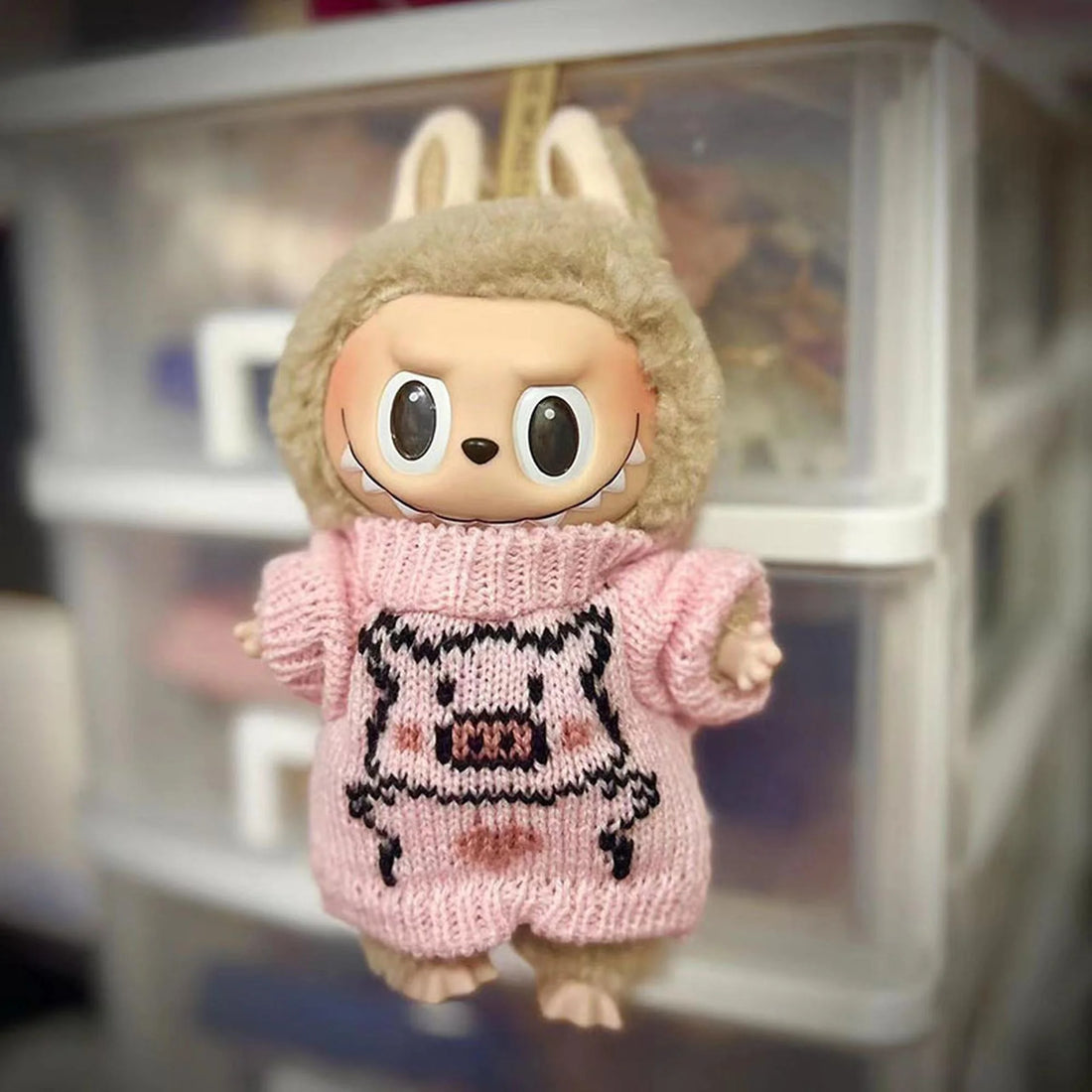 Labubu Clothes Labubu Pink Pig Sweater