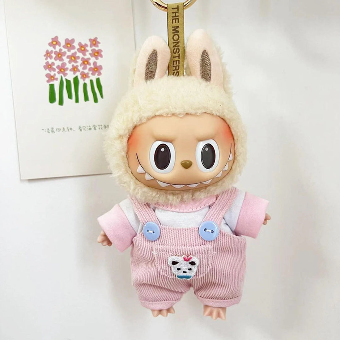 Labubu Clothes Labubu Pink Pocketed Two-Piece Jumpsuit With Straps