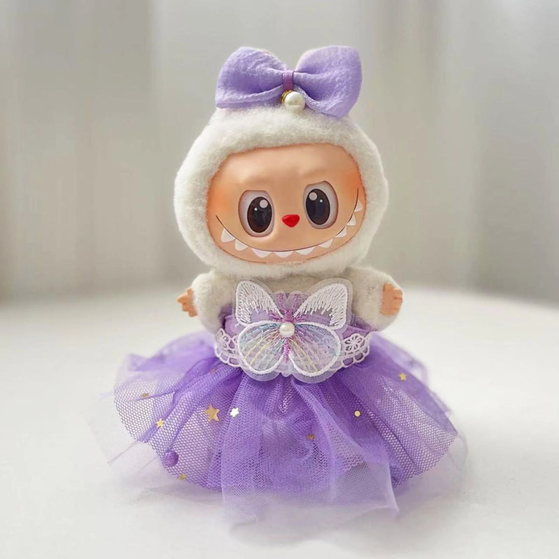 Labubu Clothes Labubu Purple Butterfly Dream Tulle Dress