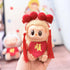 Labubu Clothes Labubu Red Hair Clips + Auspicious Character Bellyband