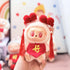 Labubu Clothes Labubu Red Hair Clips + Auspicious Character Bib