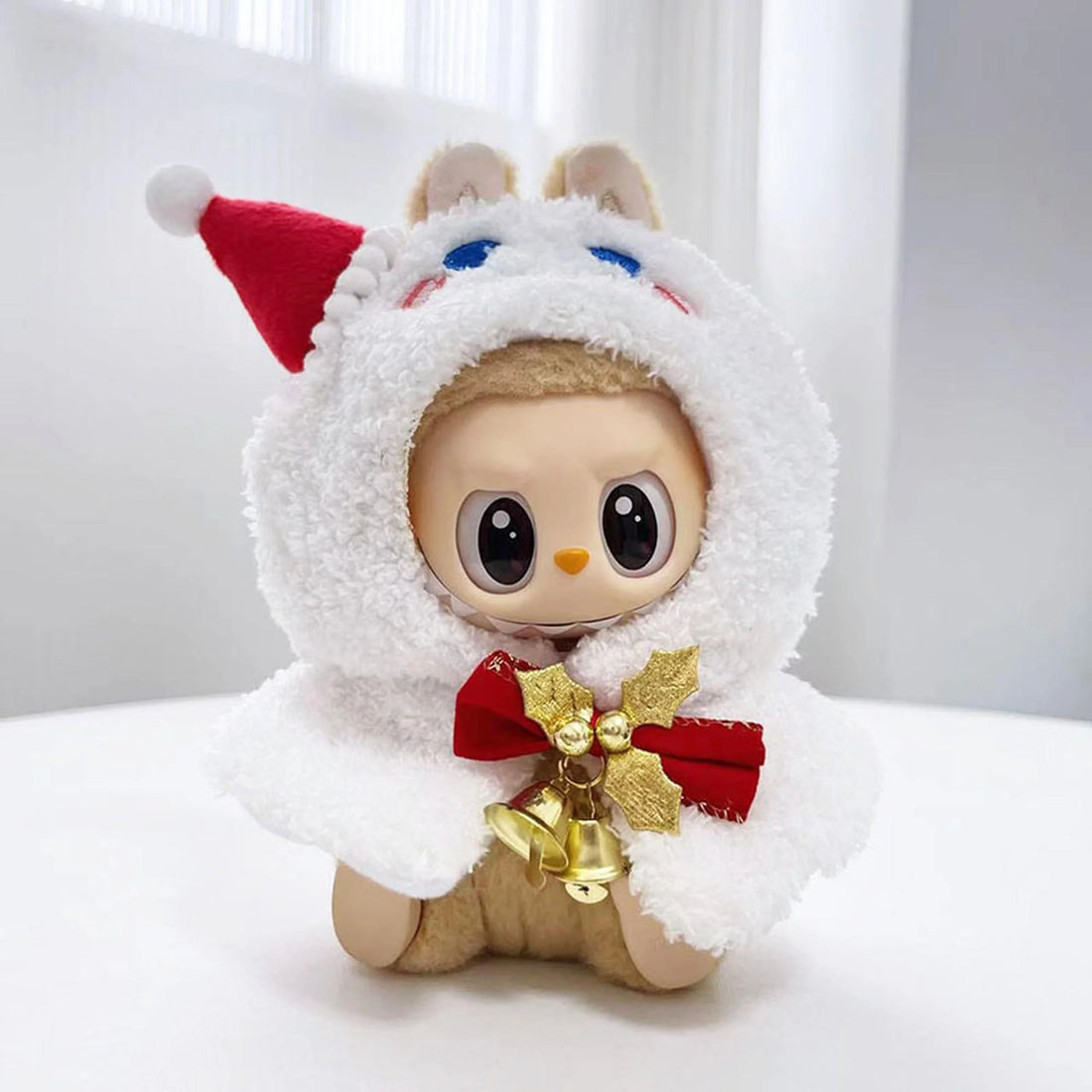 Labubu Clothes Labubu Snowman Hooded Capelet With Detachable Accessories