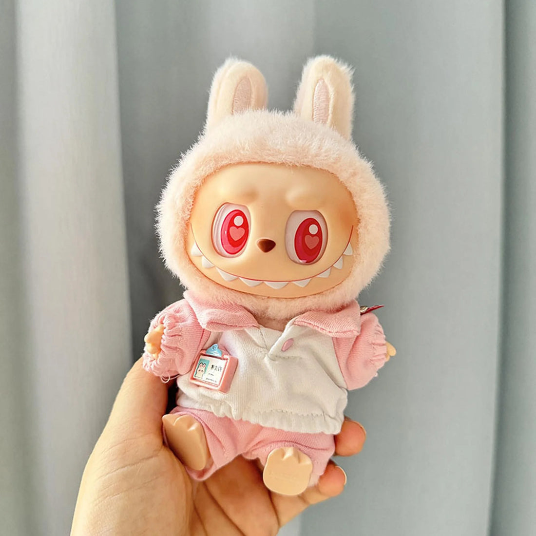 Labubu Clothes Labubu Student Id And Pink School Uniform
