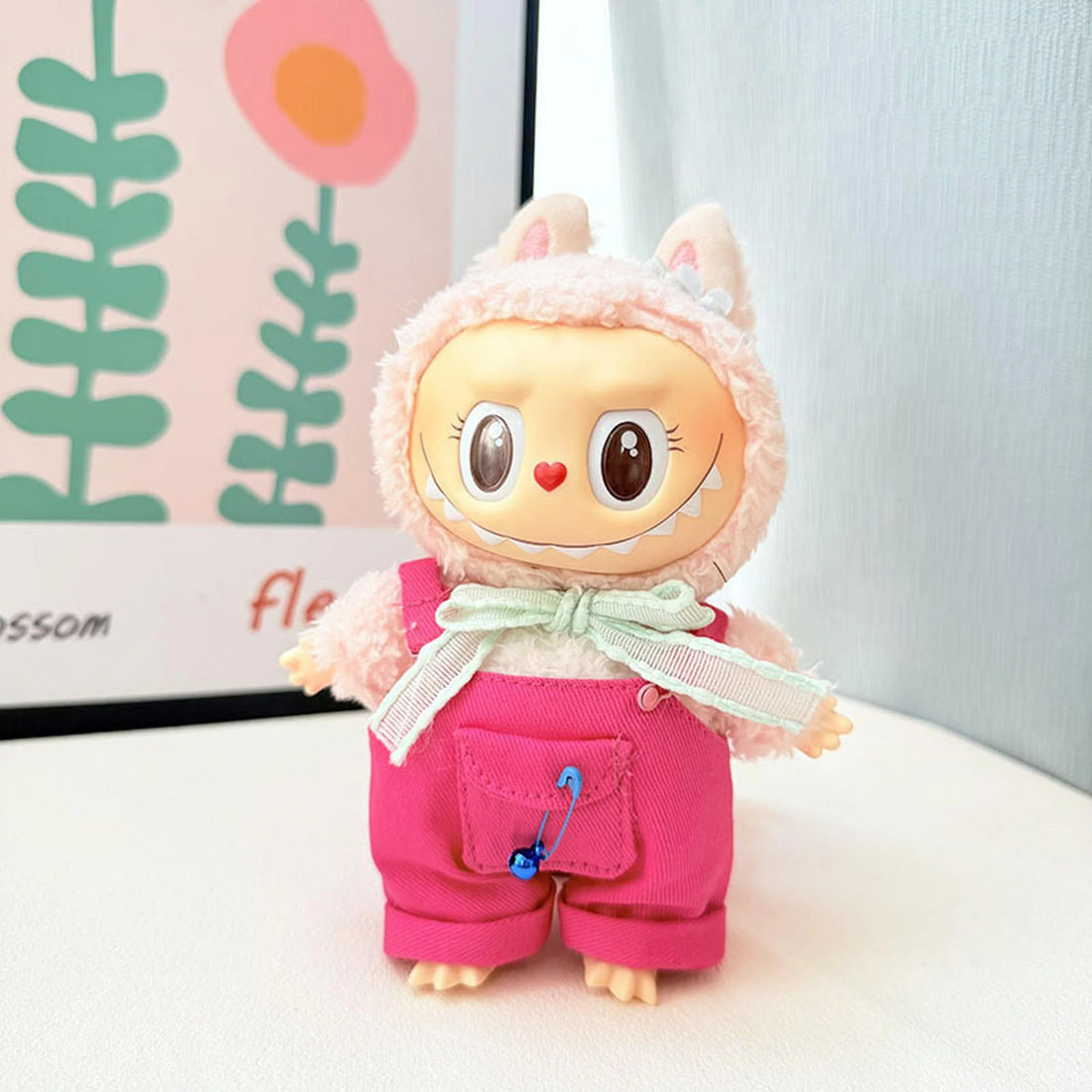 Labubu Clothes Labubu Sunny Little Craftsman Rose Pink