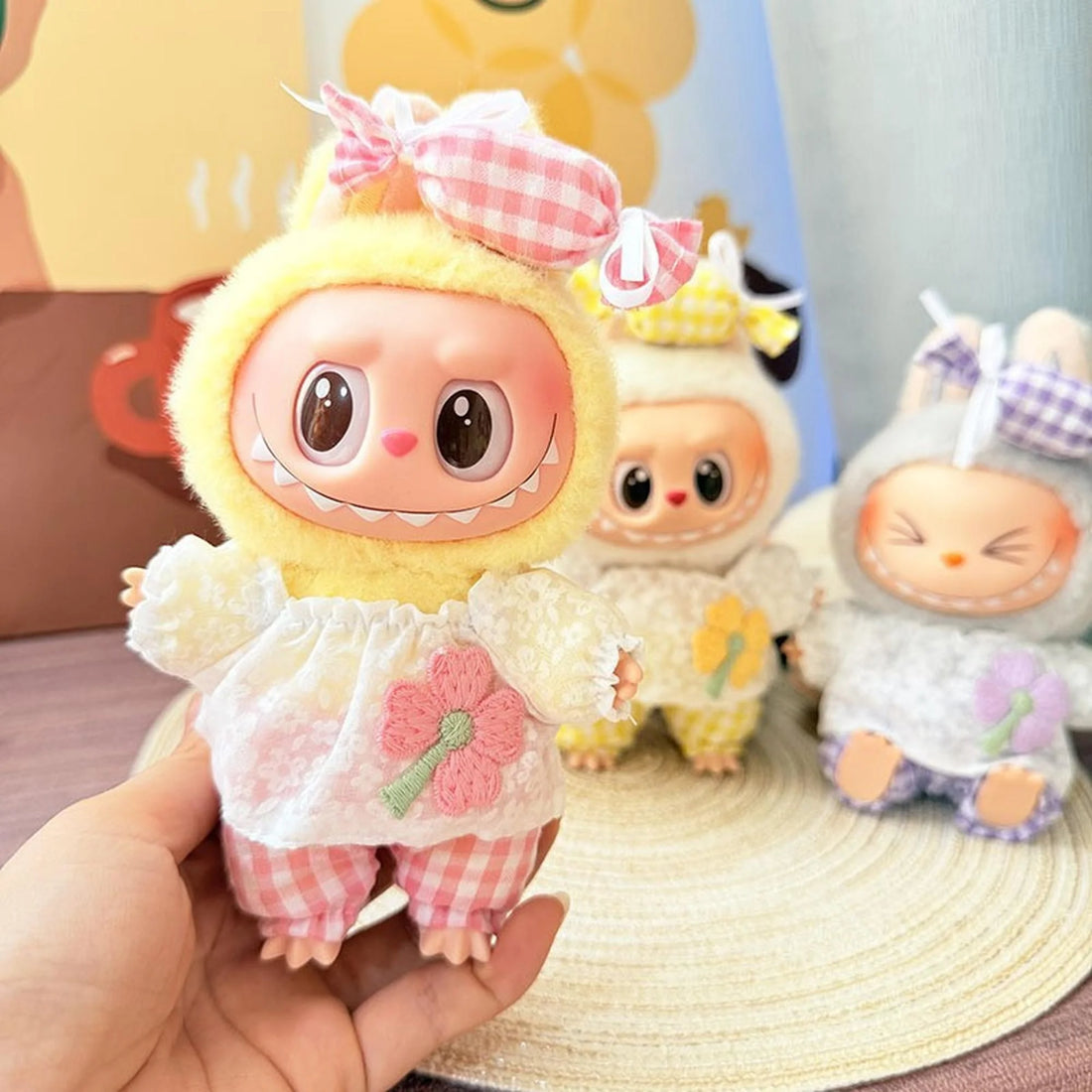 Labubu Clothes Labubu Sweet Baby Girl Pink Set