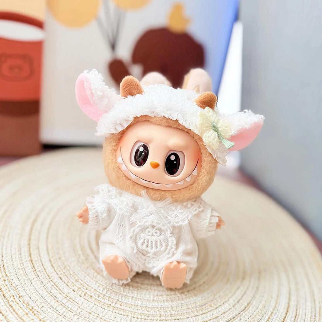 Labubu Clothes Labubu Sweet Lamb Baby Romper Set