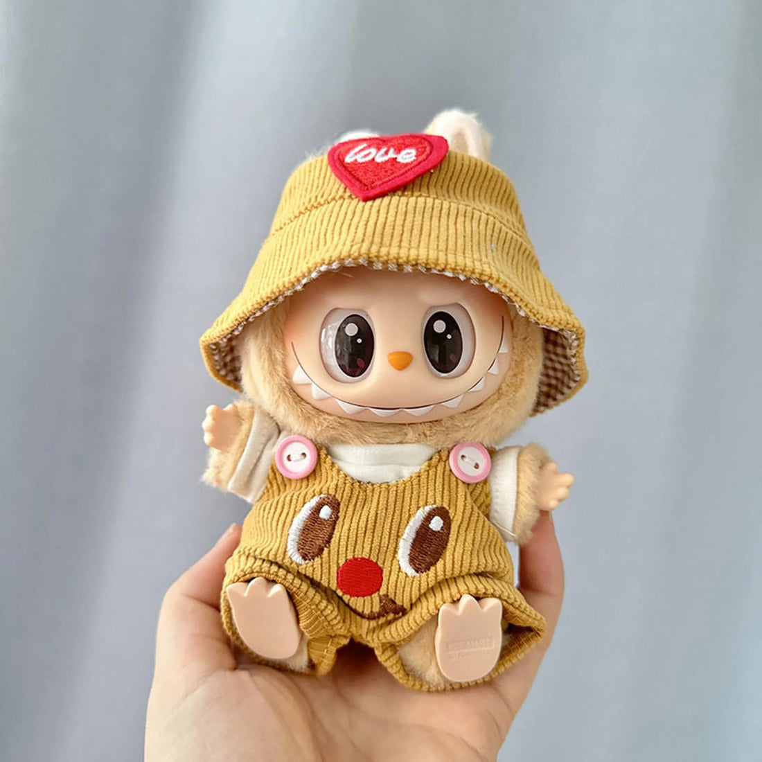 Labubu Clothes Labubu Teddies In Jumpsuits Butter Bear Three-Piece Set