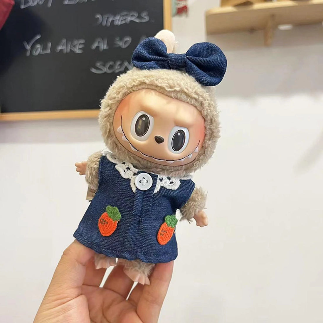 Labubu Clothes Labubu Two Carrots Denim Skirt