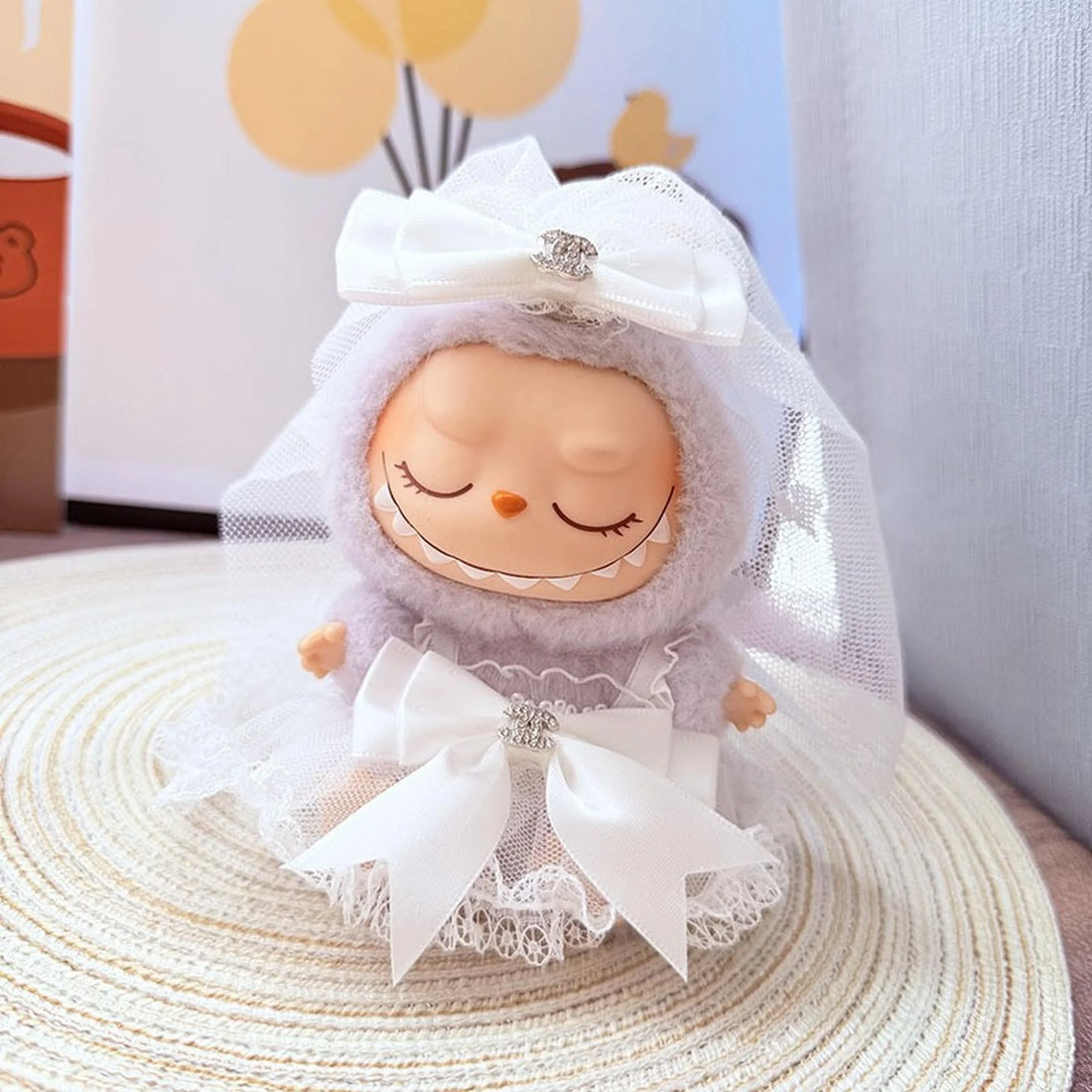 Labubu Clothes Labubu Two-Piece Wedding Dress Set By Xiao Xiang