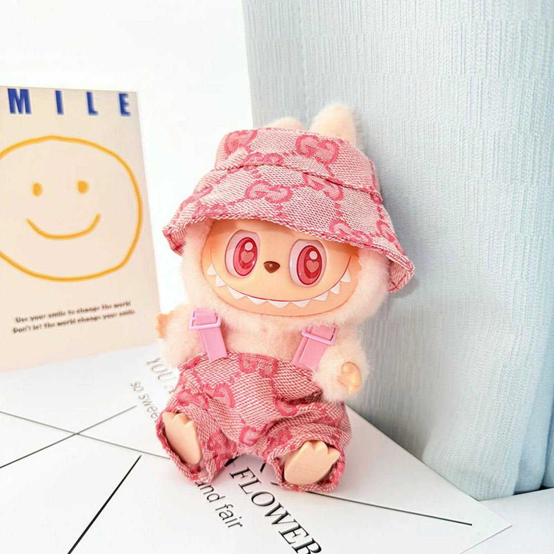 Labubu Clothes Labubu Untagged Powder Gg Two-Piece Set