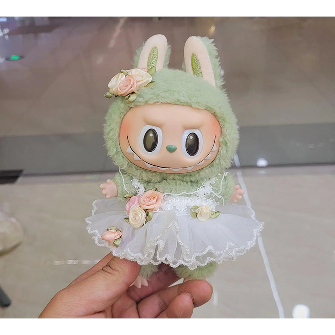 Labubu Clothes Labubu Upgraded Floral Wedding Veil