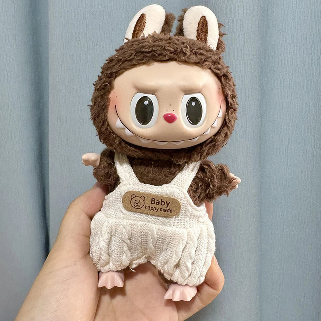 Labubu Clothes Labubu White Bubble Bear Overalls