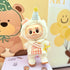 Labubu Clothes Labubu White Princess Shoes + Pink Plaid Birthday Party Set