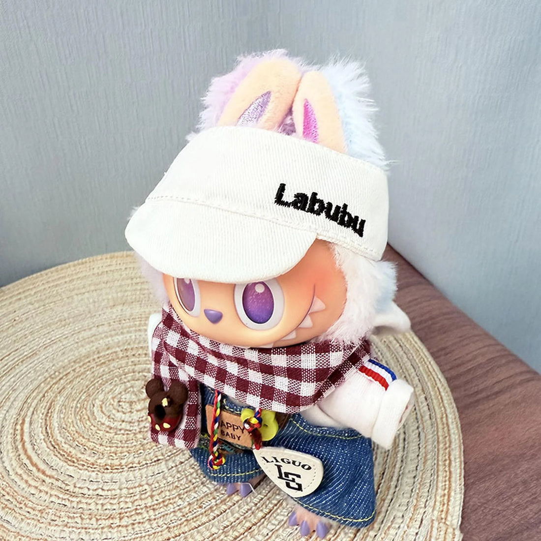 Labubu Clothes Labubu White Puffy Duckbill Cap