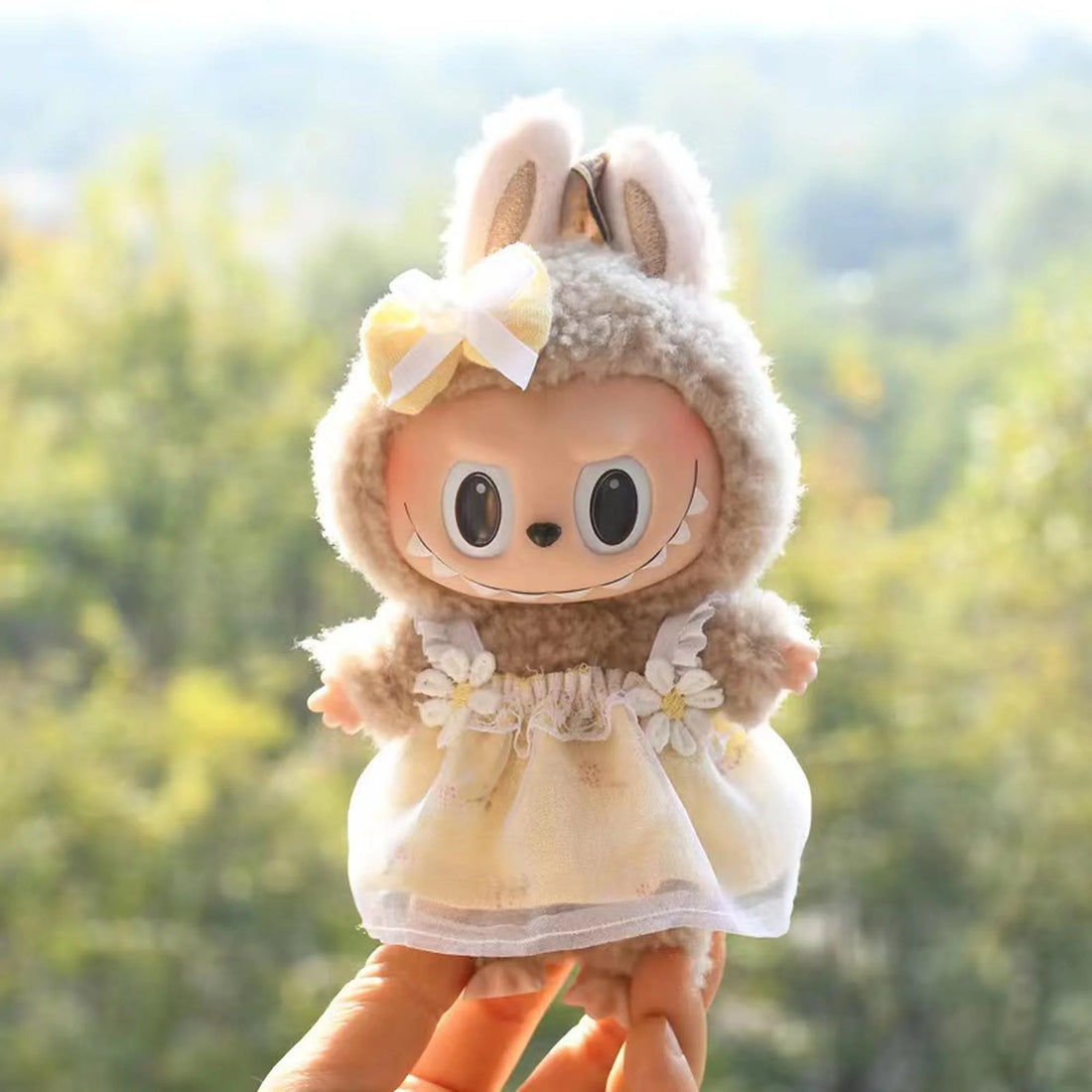 Labubu Clothes Labubu Yellow Ribbon Daisy Charm